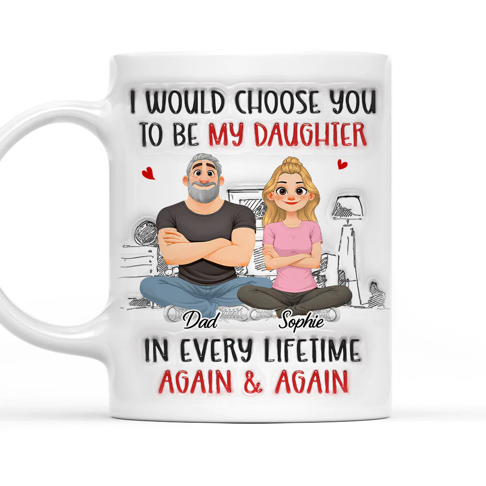 Again And Again - Personalized Custom 3D Inflated Effect Mug