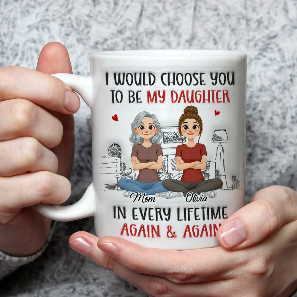 Again And Again - Personalized Custom 3D Inflated Effect Mug - Image 3