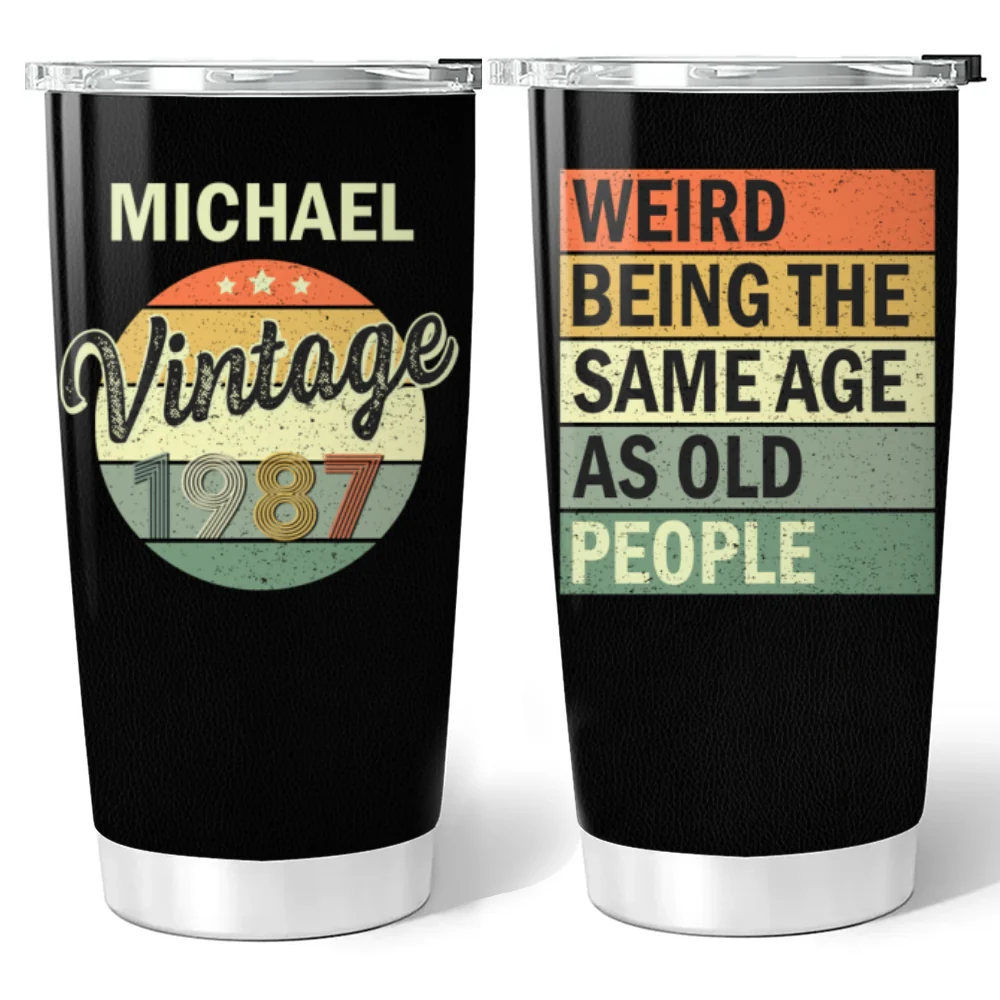 Aged To Perfection - Personalized Custom Tumbler - Image 6