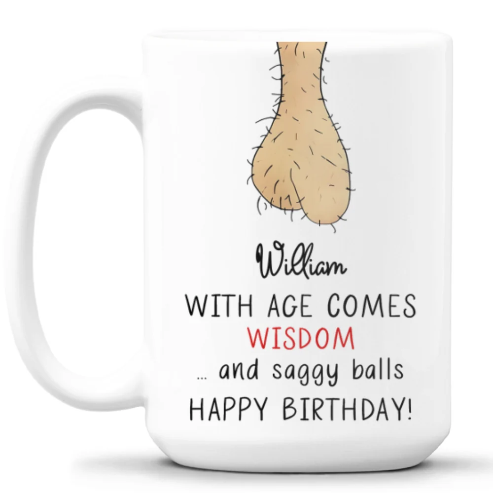 Aging Gracefully Saggy Truth - Personalized Custom Coffee Mug - Image 8