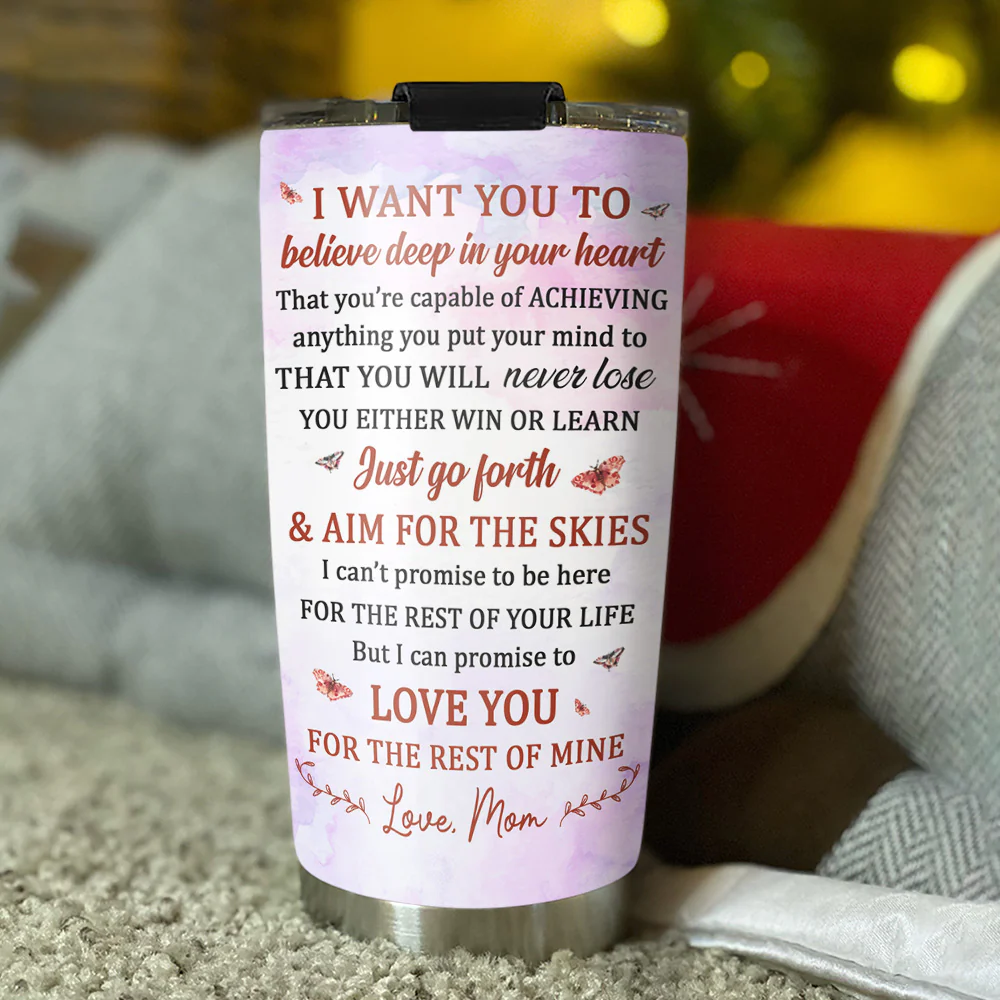 Aim For The Skies - Personalized Custom Tumbler - Image 3