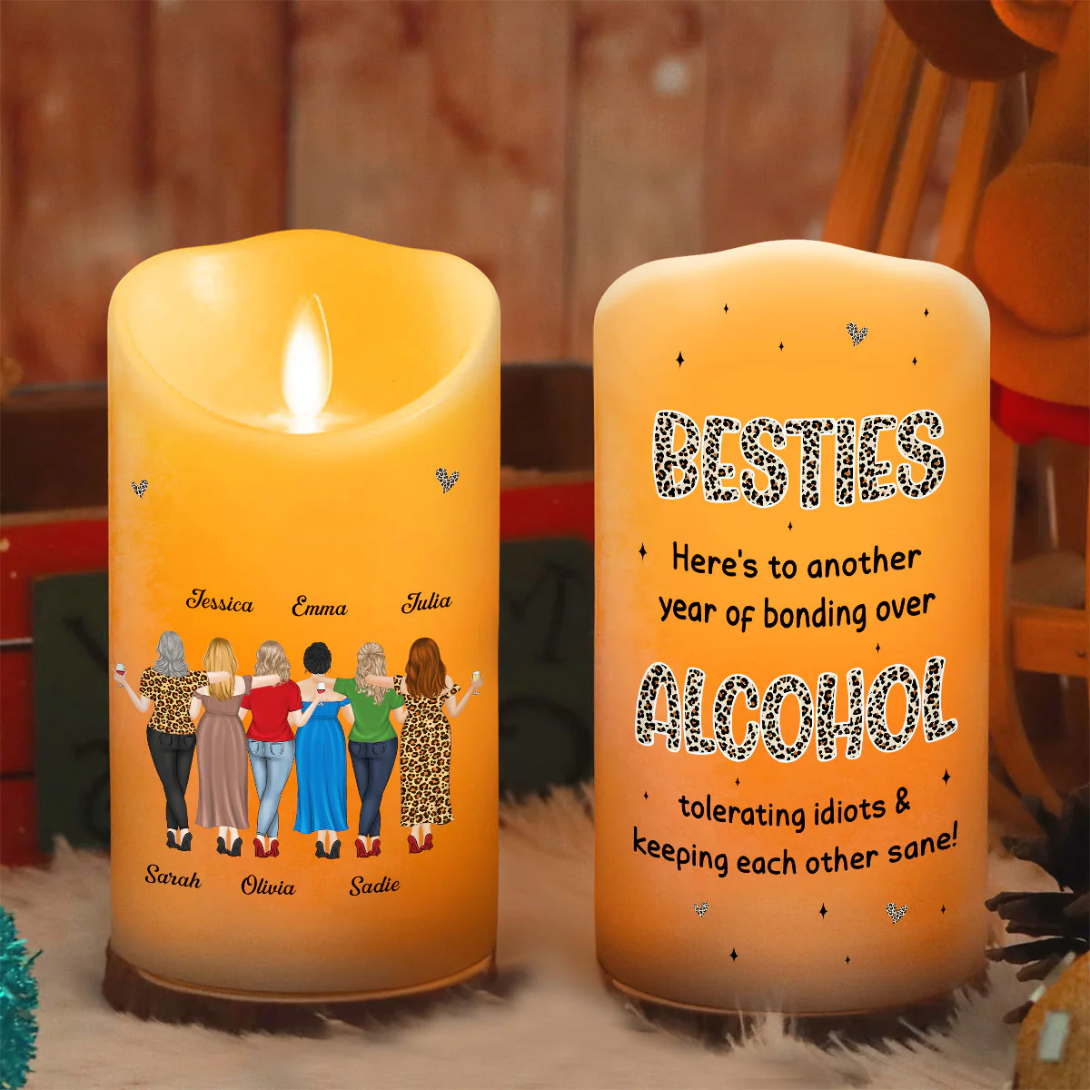 Alcohol Tolerating - Personalized Custom LED Candle - Image 4