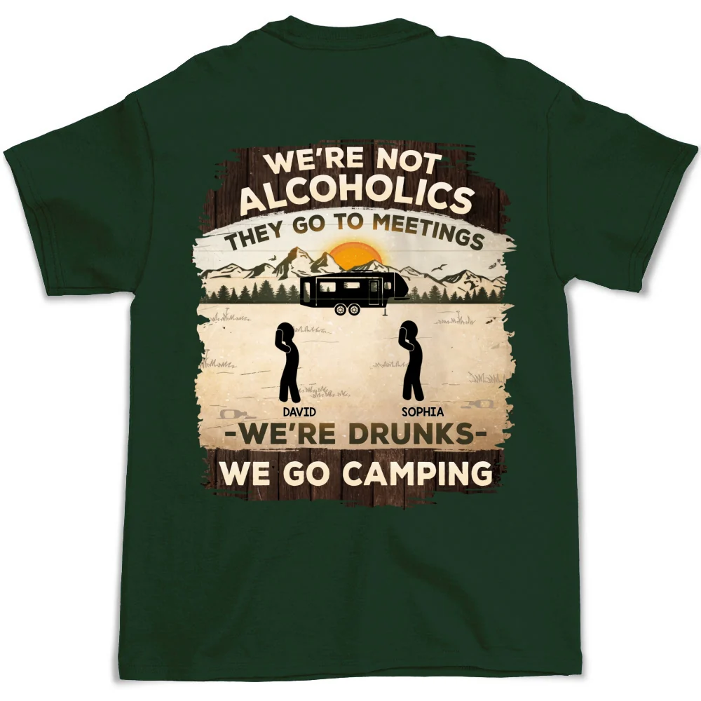Alcoholics Go To Meetings  - Personalized Custom Shirt - Image 8