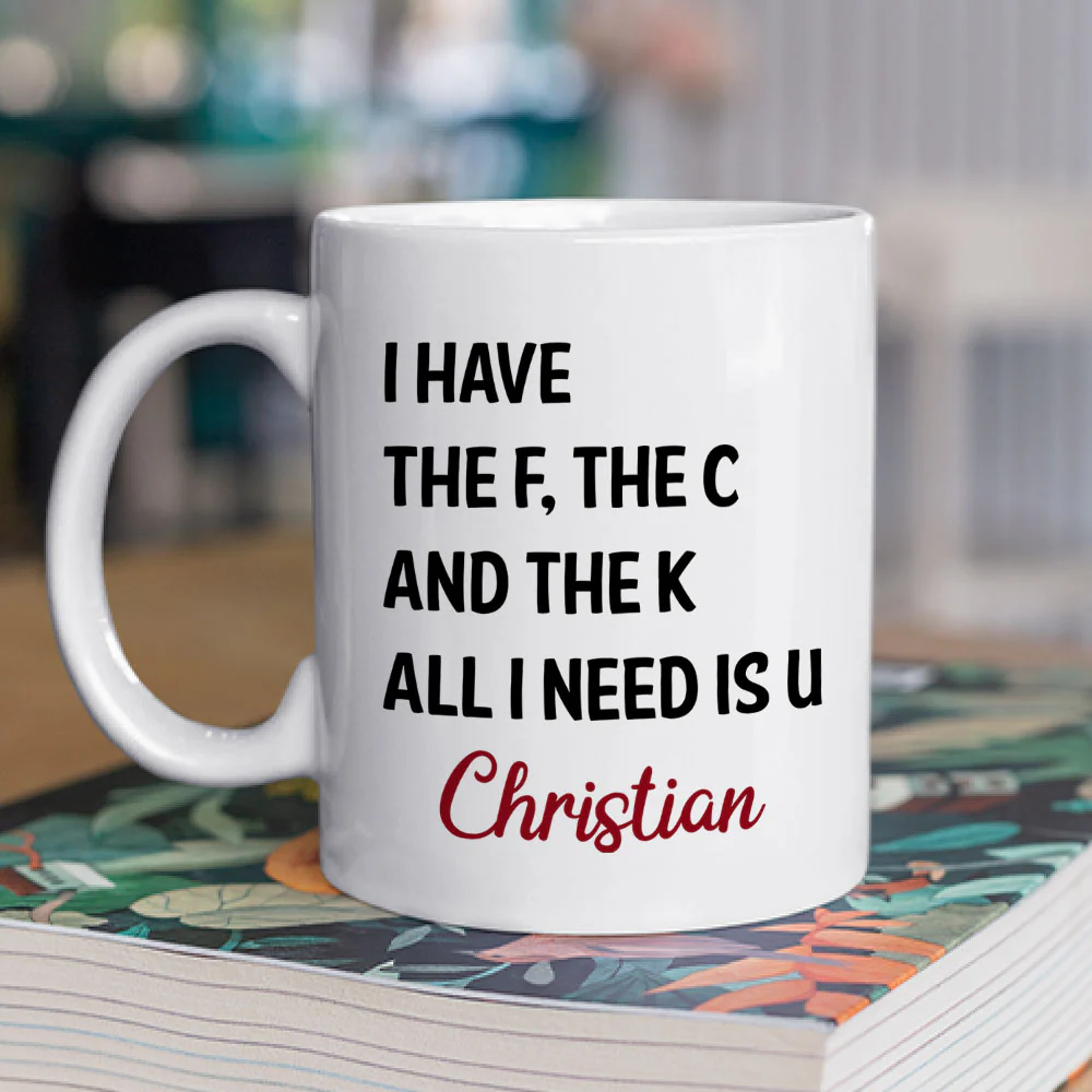 All I Need Is U - Personalized Custom Coffee Mug - Image 4