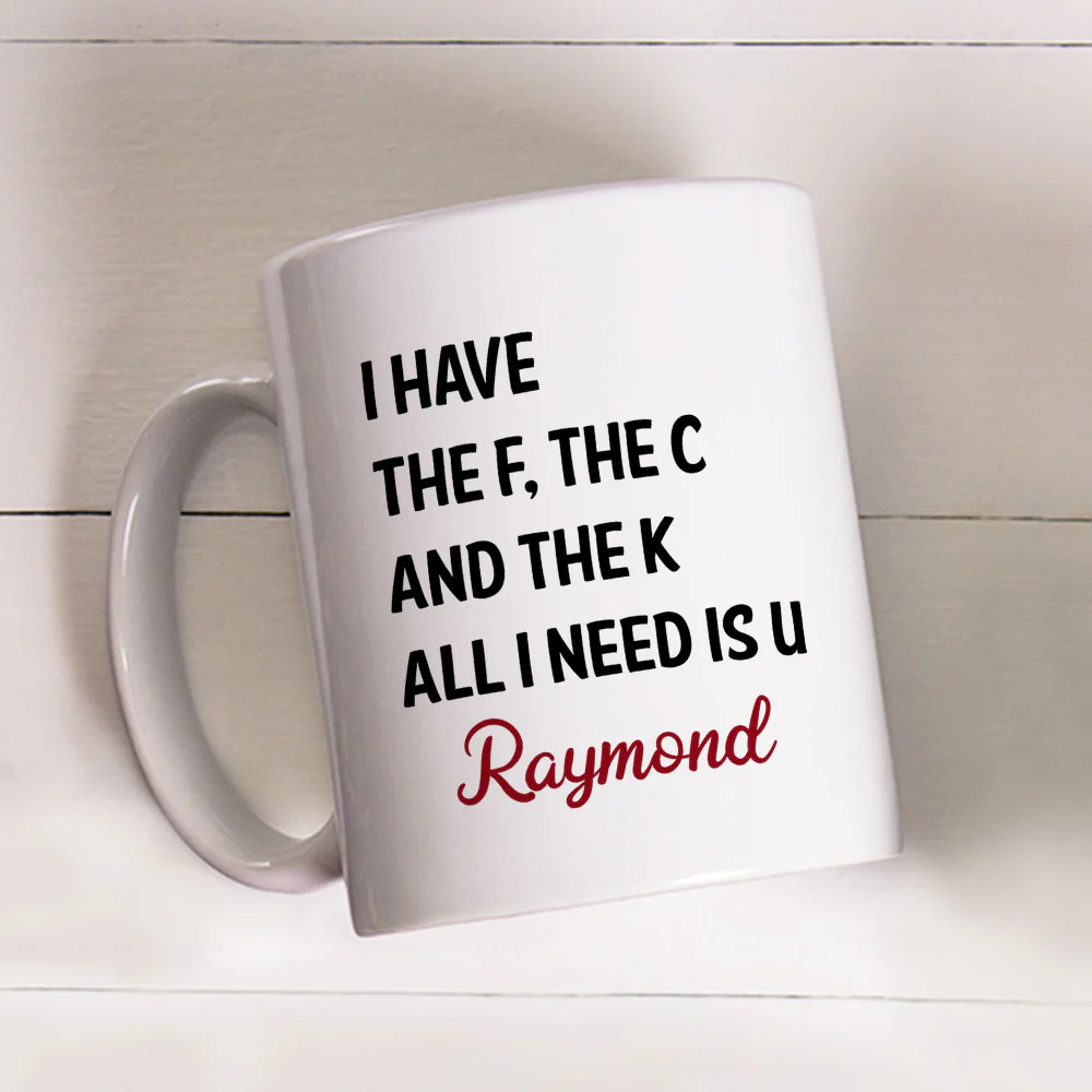 All I Need Is U - Personalized Custom Coffee Mug - Image 5