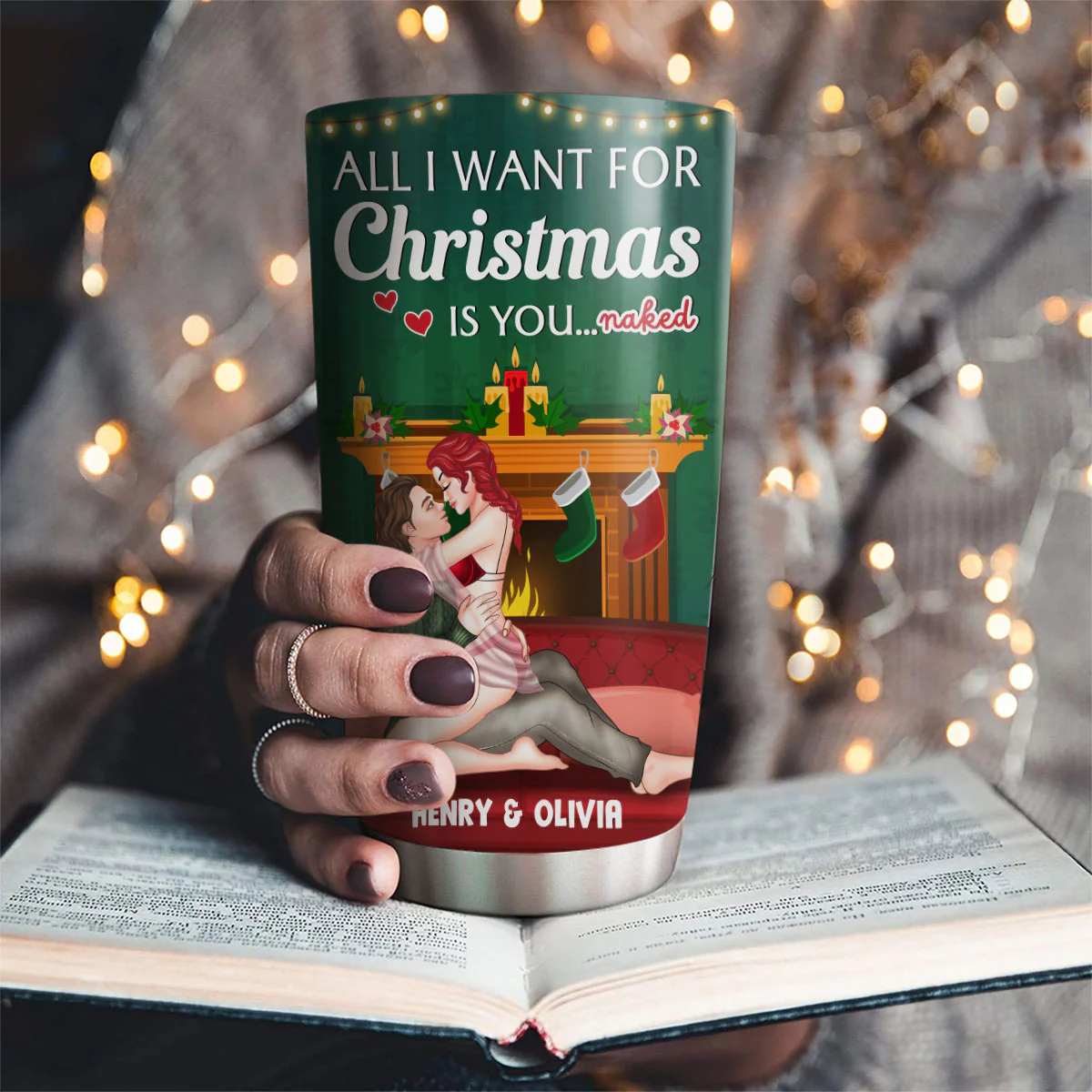 All I Want - Personalized Custom Tumbler - Image 3