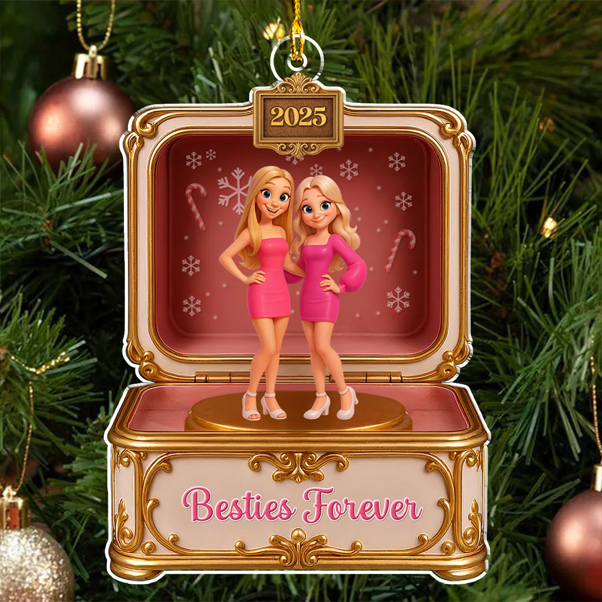 All The Ladies - Personalized Custom Acrylic Ornament - Image 4