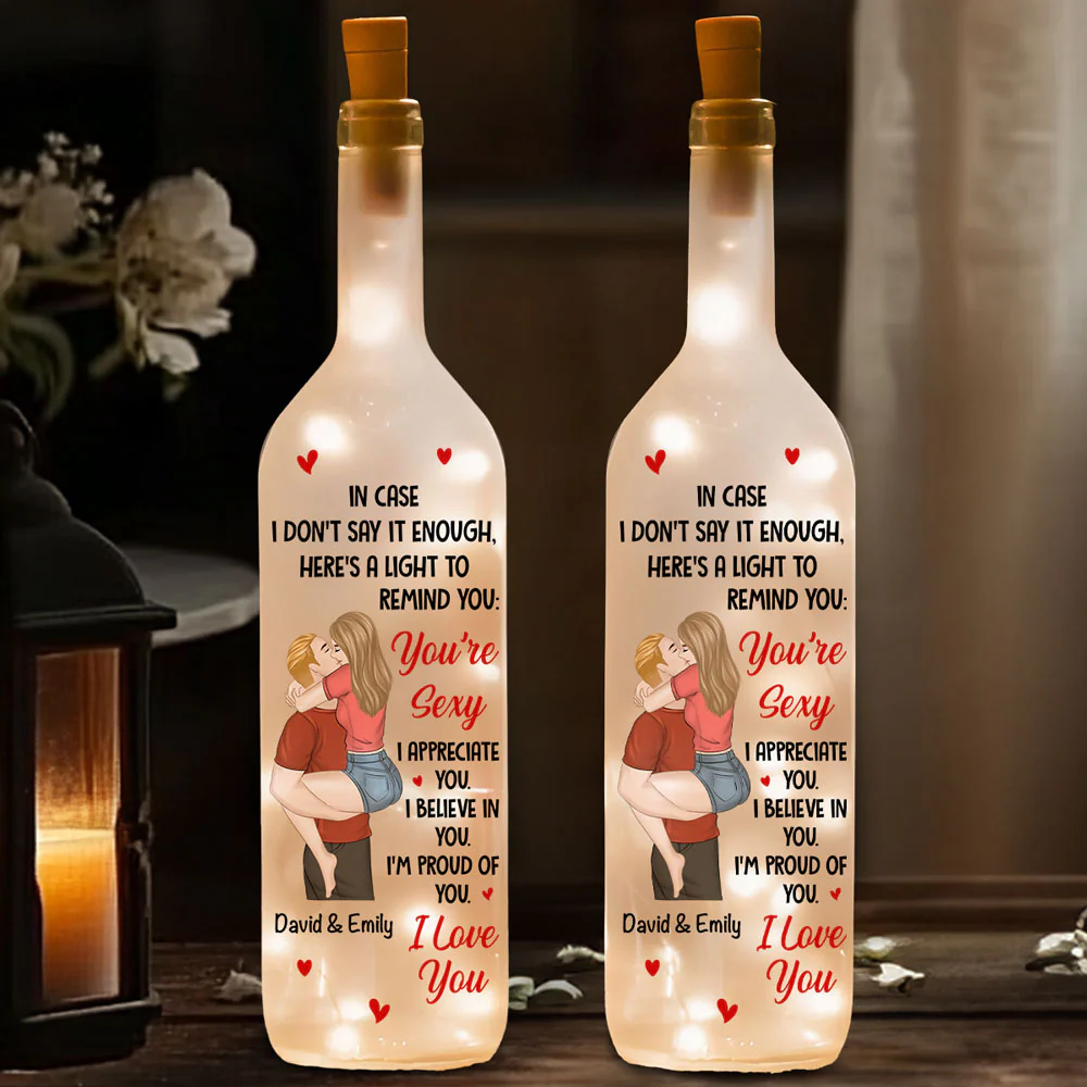 All the Reasons I Love You - Personalized Custom Bottle Lamp - Image 3
