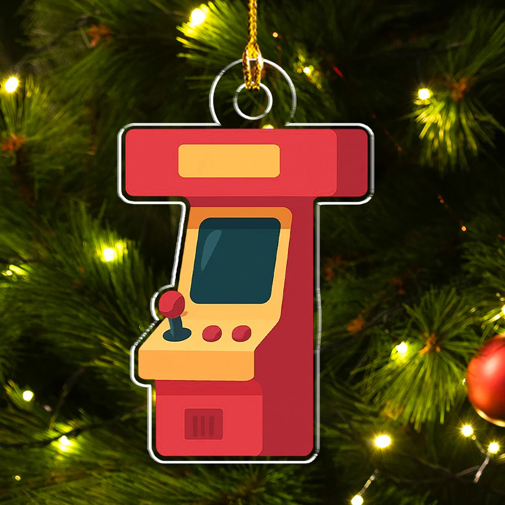 Alphabet Game Cartoon - Personalized Custom Acrylic Ornament - Image 4