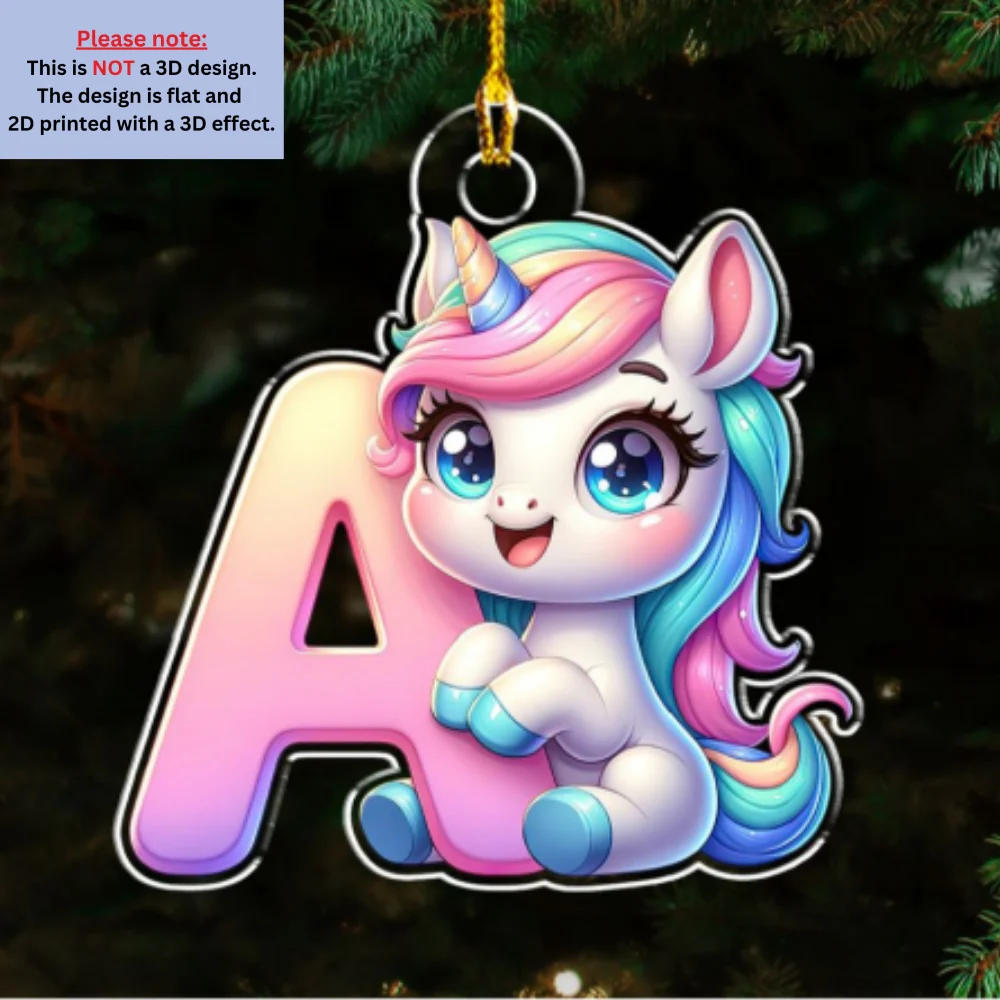 Alphabet Game Cartoon - Personalized Custom Acrylic Ornament - Image 7