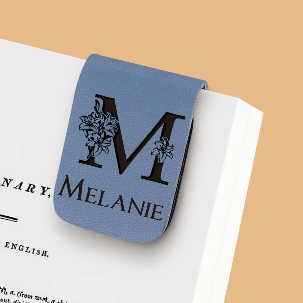 Alphabet - Personalized Custom Leather Bookmark - Image 8