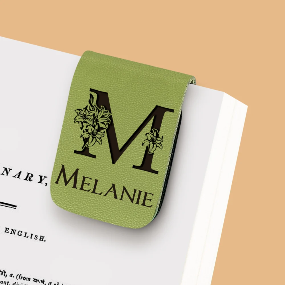 Alphabet - Personalized Custom Leather Bookmark - Image 9