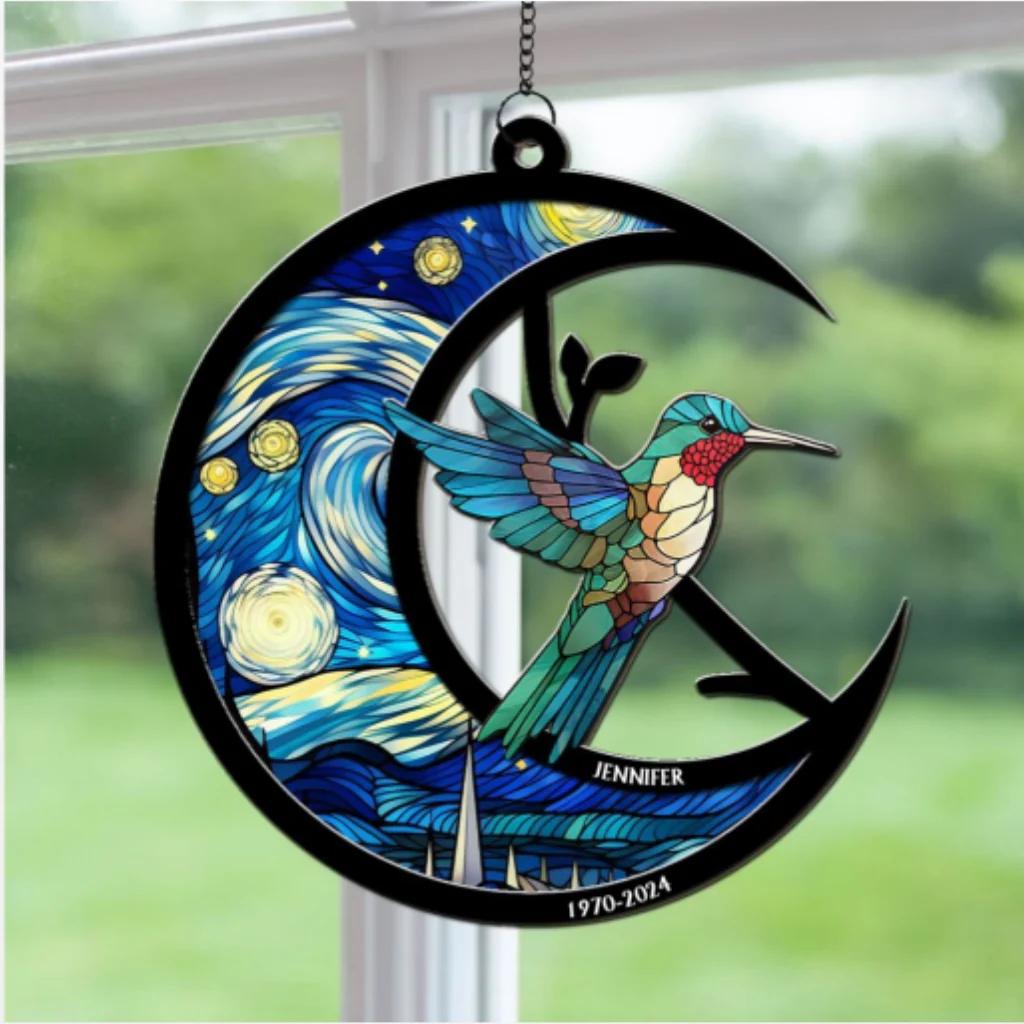 Although You Cannot See Me Im Always With You - Personalized Custom Suncatcher - Image 6