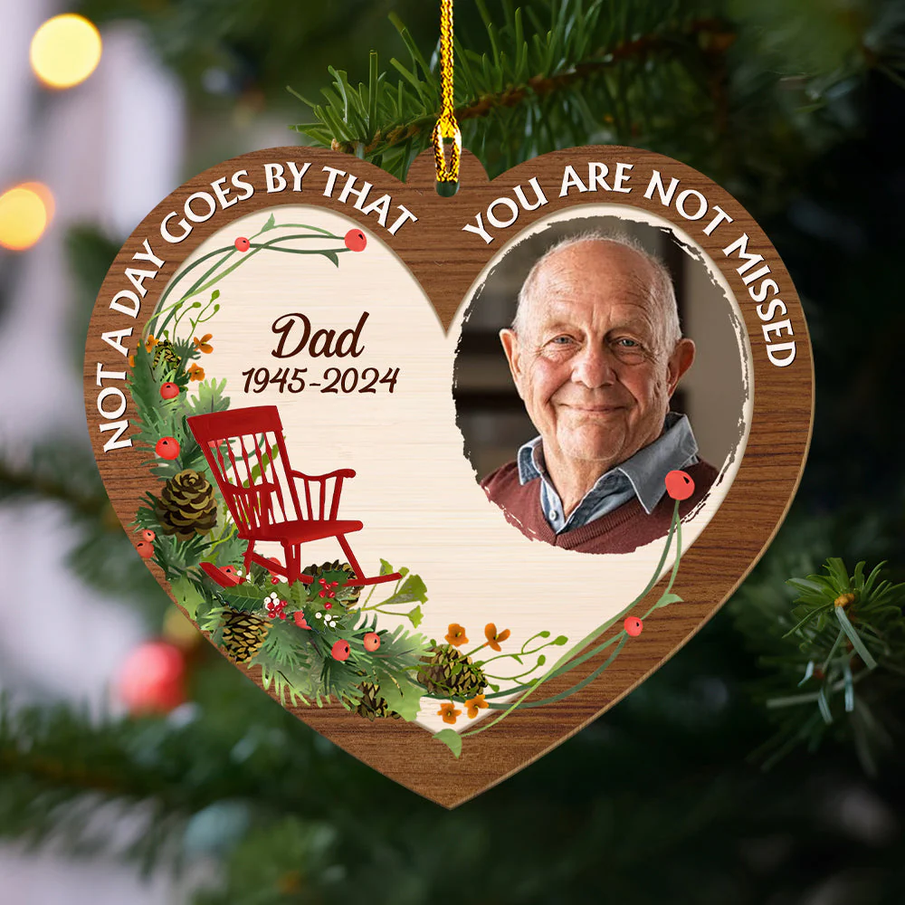 Although You Cannot See Me - Personalized Custom Wood Ornament - Image 3