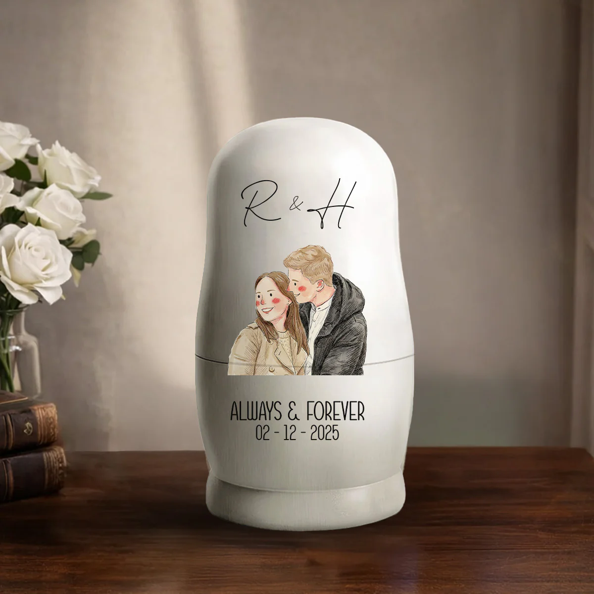 Always And Forever - Personalized Custom Nesting Doll - Image 2