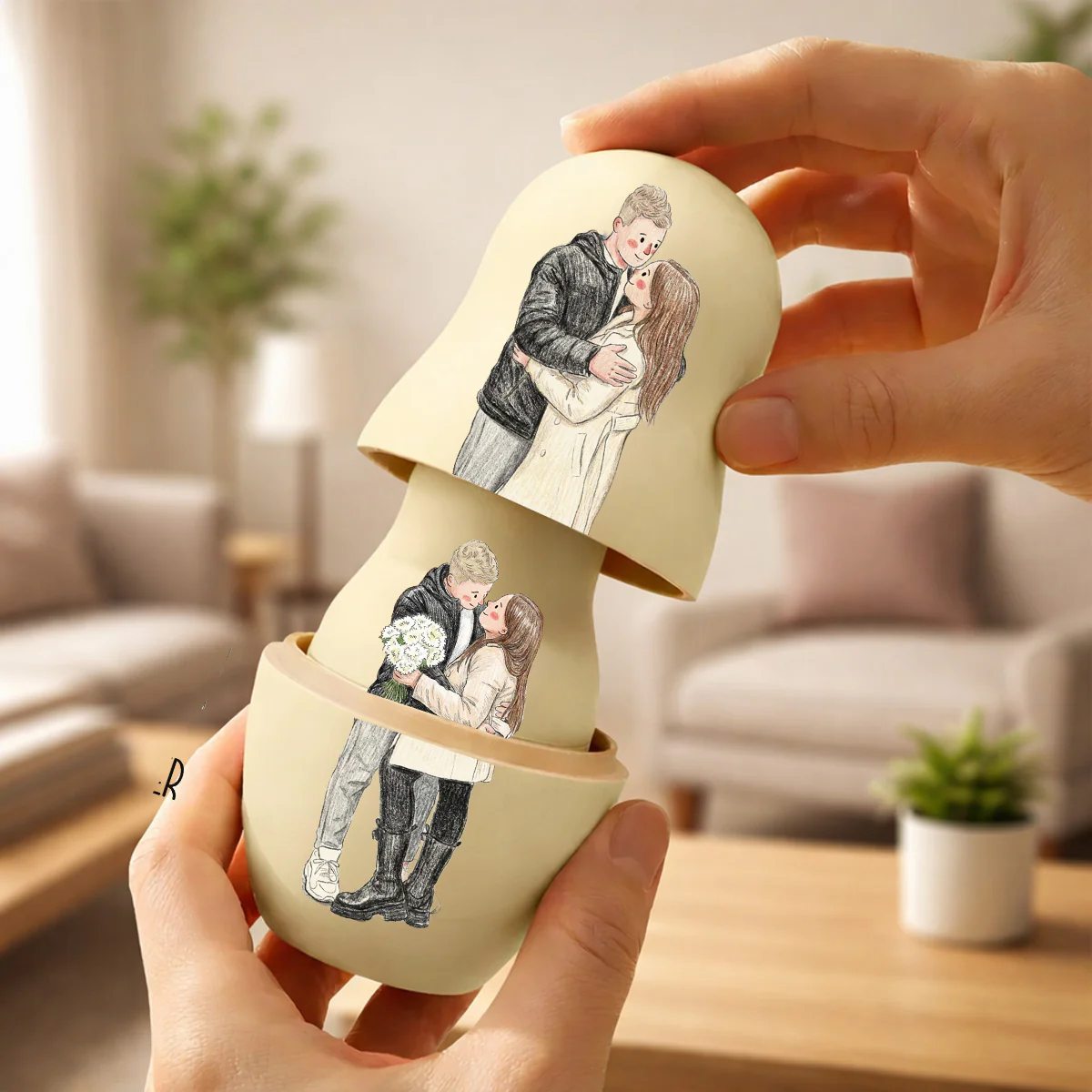 Always And Forever - Personalized Custom Nesting Doll - Image 4