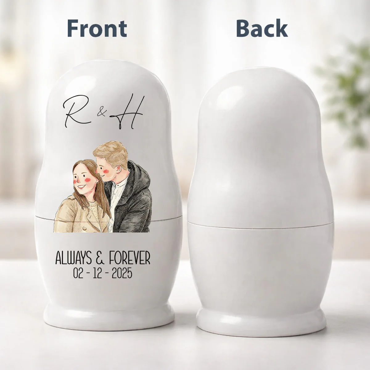 Always And Forever - Personalized Custom Nesting Doll - Image 6