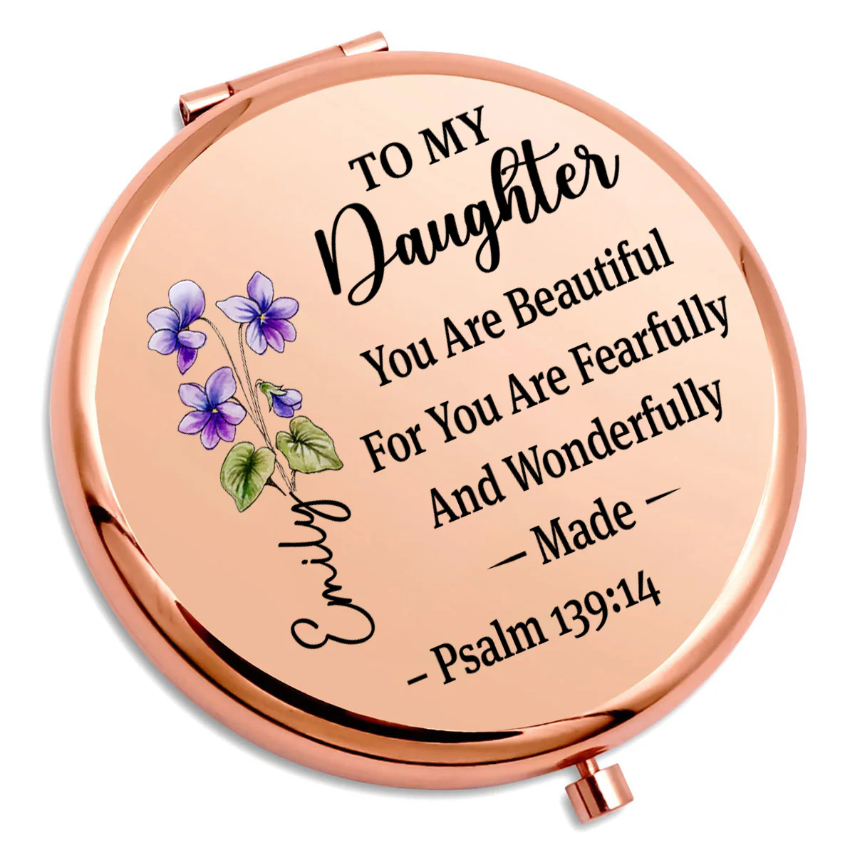 Always Believe In Yourself - Personalized Custom Compact Mirror - Image 2