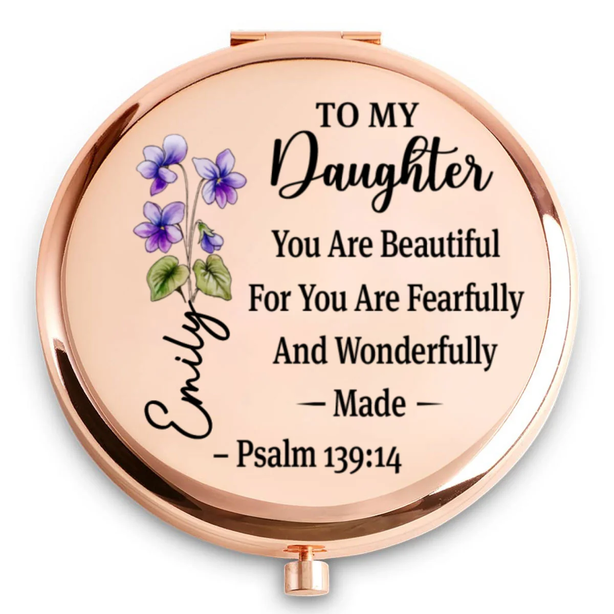 Always Believe In Yourself - Personalized Custom Compact Mirror - Image 5