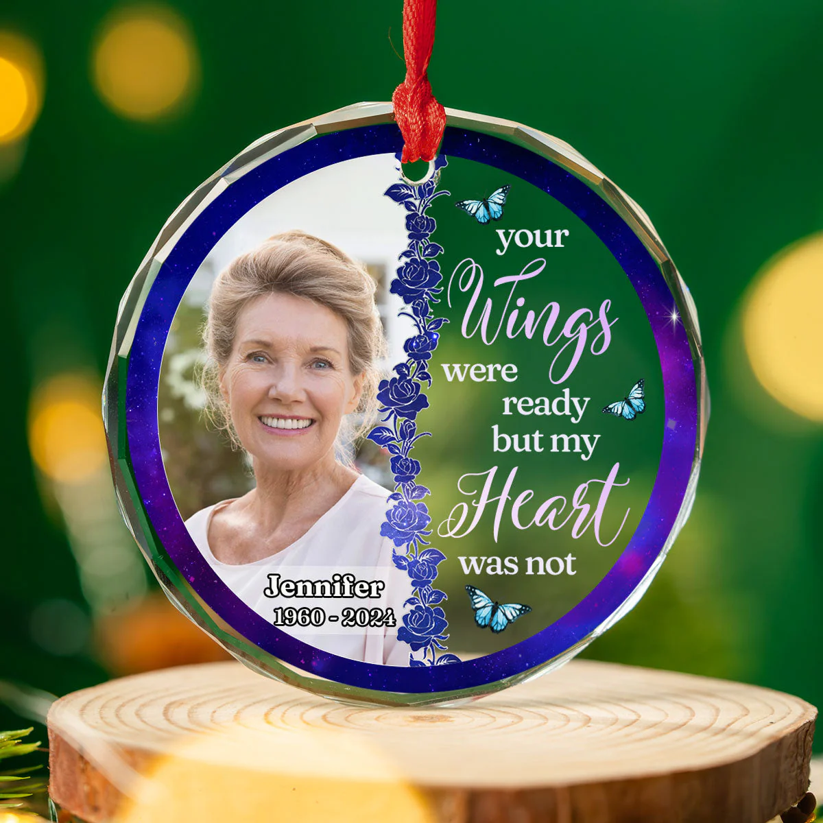 Always By Your Side - Personalized Custom Glass Ornament - Image 3