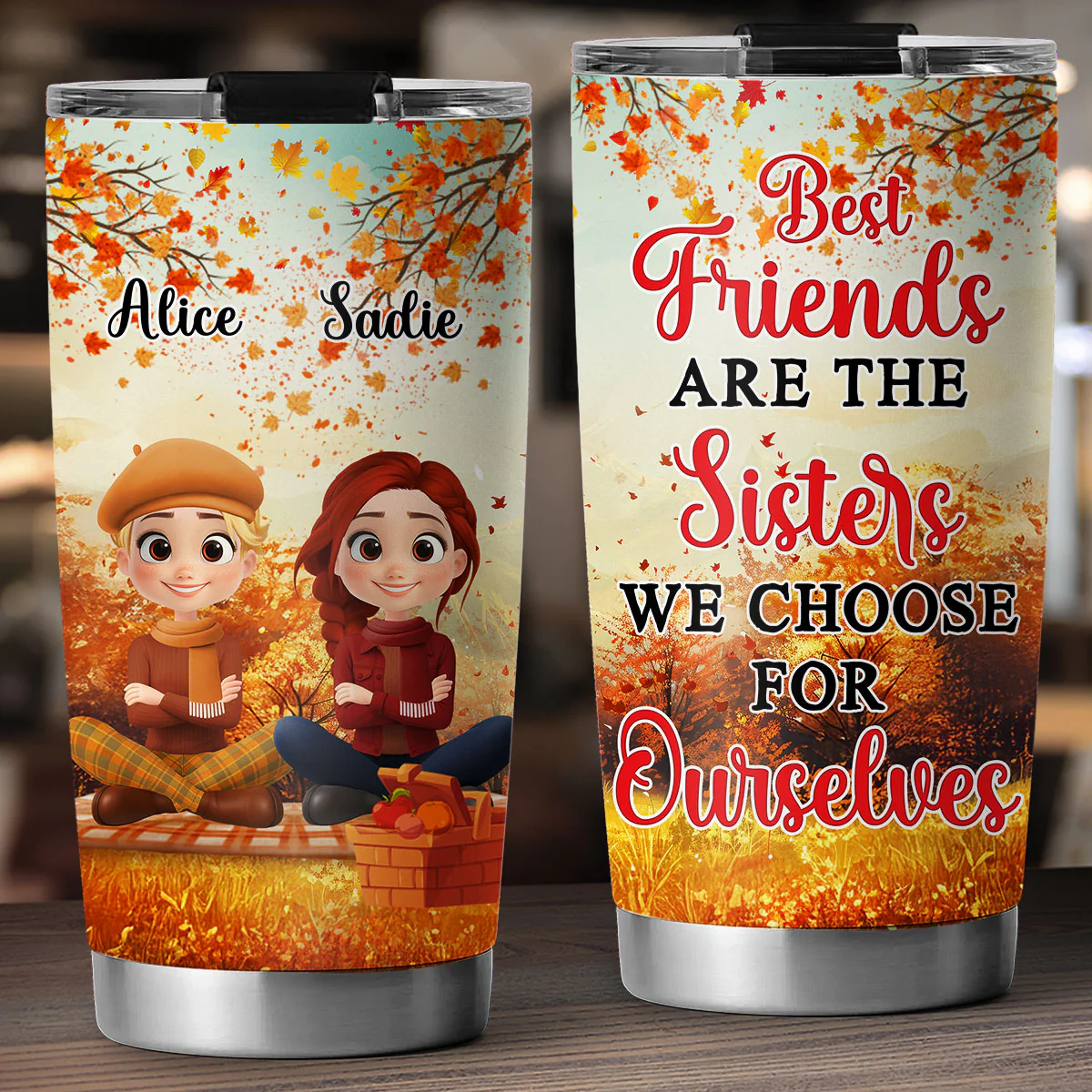 Always Choose You Fall Season - Personalized Custom Tumbler - Image 3