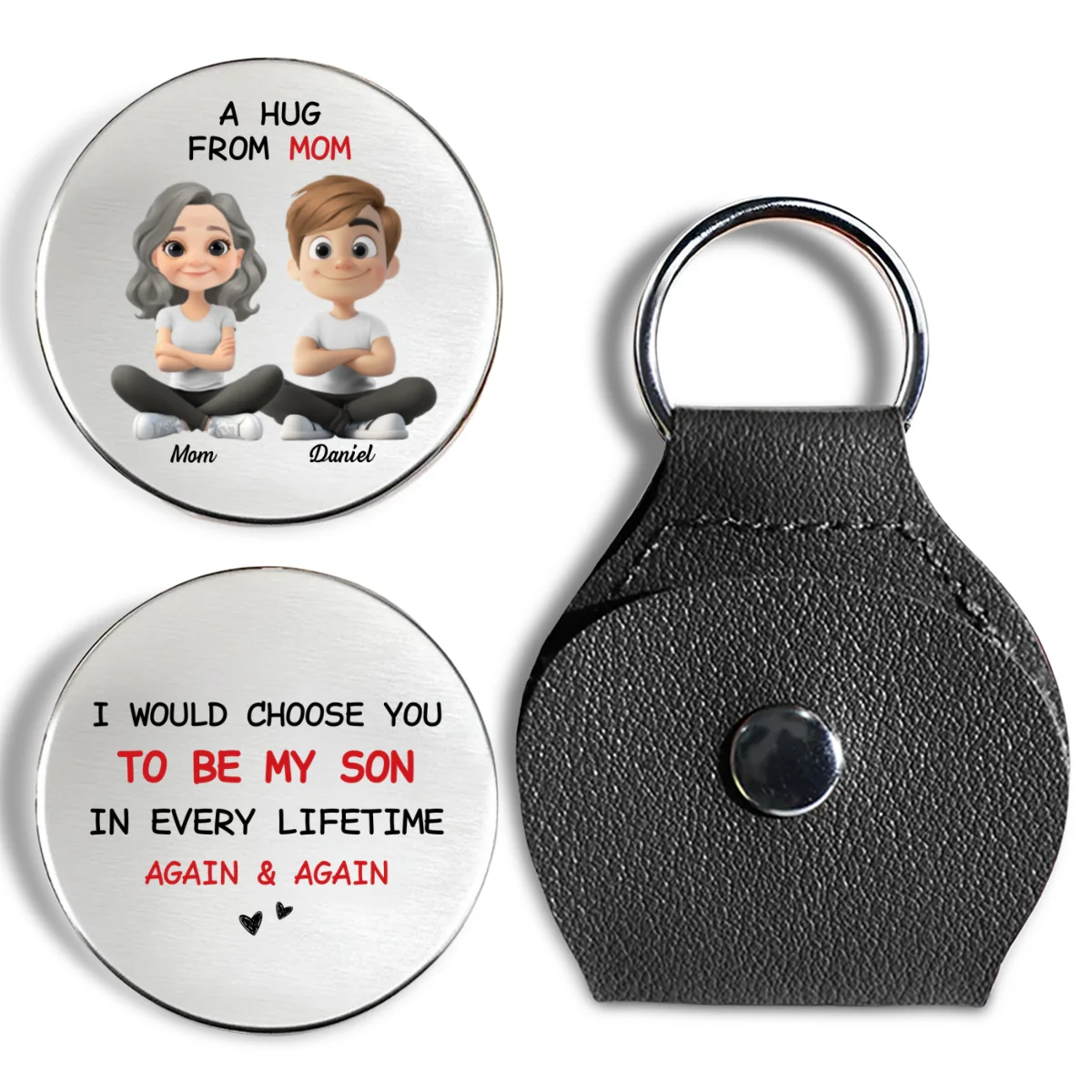 Always Choose You Mom And Son - Personalized Custom Pocket Hug - Image 7