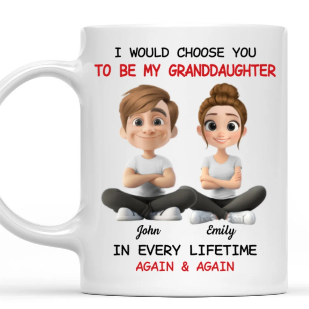 Always Choose You My Grandkid - Personalized Custom Coffee Mug - Image 7