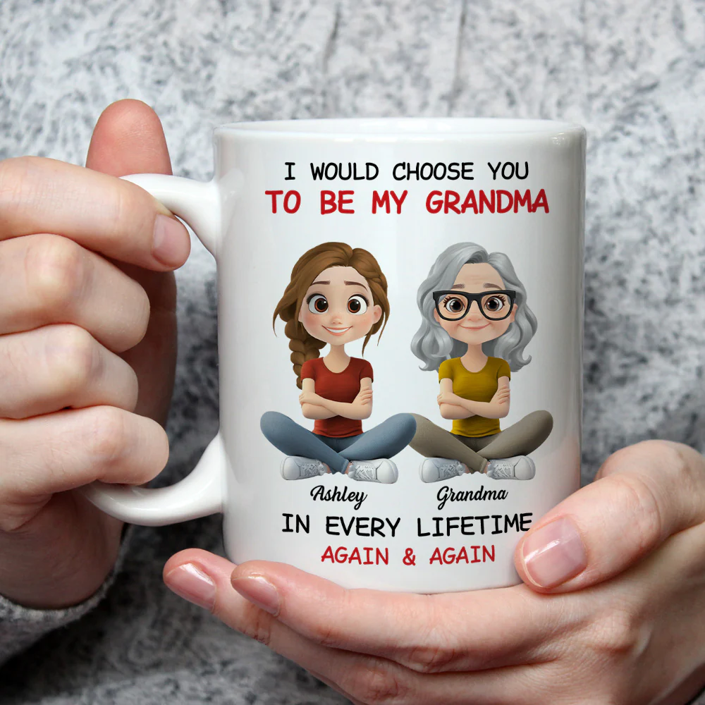 Always Choose You My Grandparent - Personalized Custom Coffee Mug - Image 2