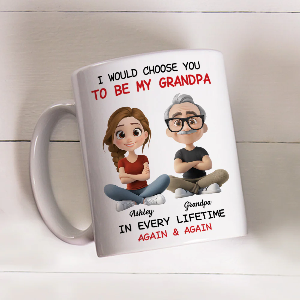 Always Choose You My Grandparent - Personalized Custom Coffee Mug - Image 3