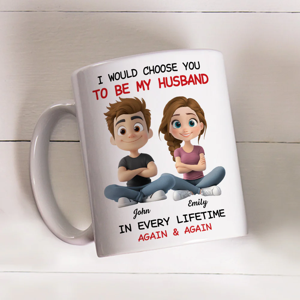 Always Choose You My Husband - Personalized Custom Coffee Mug - Image 4