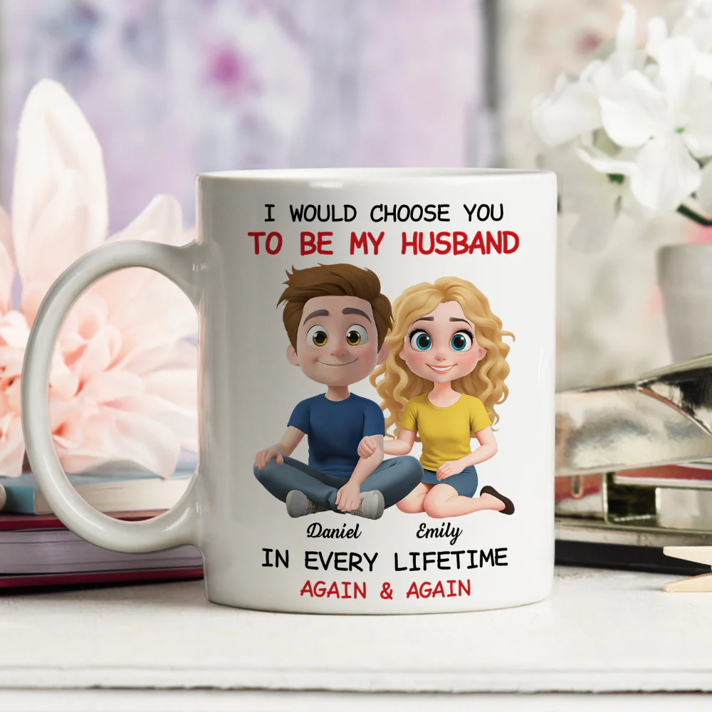 Always Choose You My Husband - Personalized Custom Coffee Mug - Image 6
