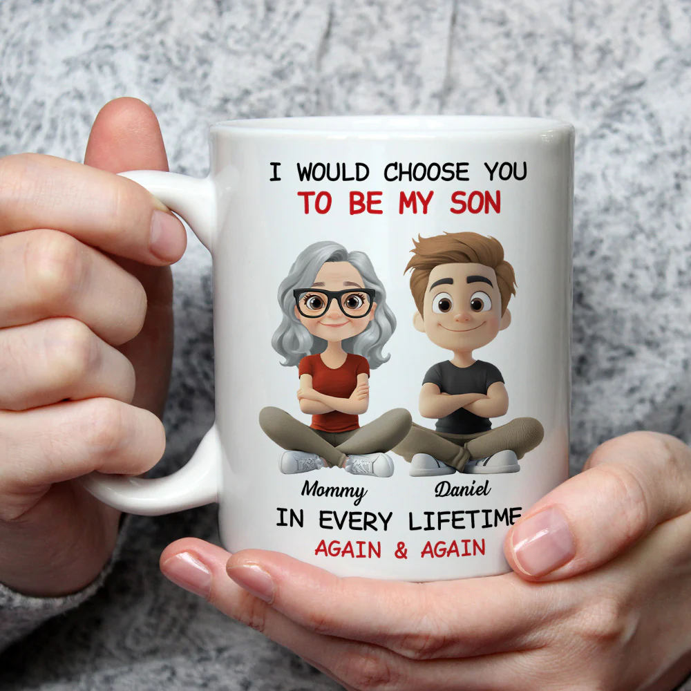 Always Choose You My Son - Personalized Custom Coffee Mug - Image 2