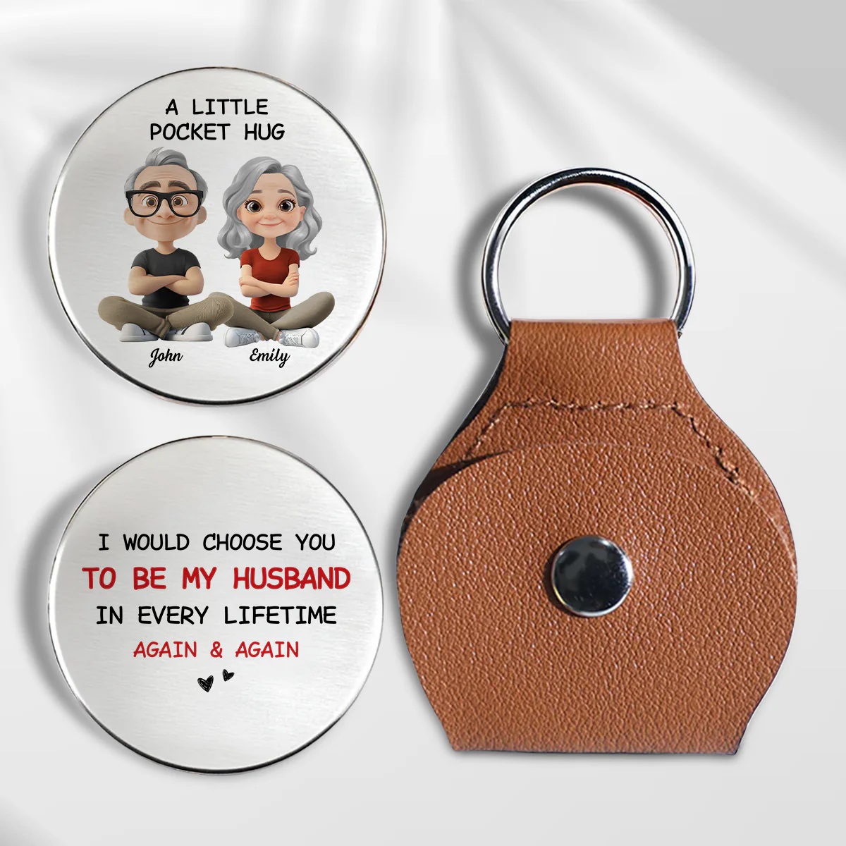 Always Choose You My Wife Husband - Personalized Custom Pocket Hug