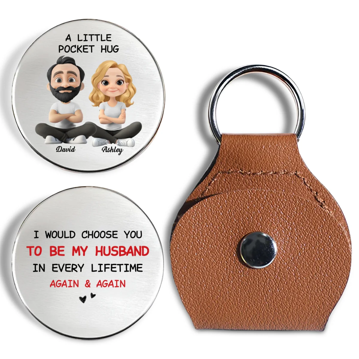 Always Choose You My Wife Husband - Personalized Custom Pocket Hug - Image 6