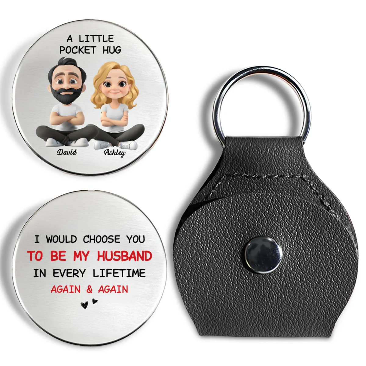 Always Choose You My Wife Husband - Personalized Custom Pocket Hug - Image 7