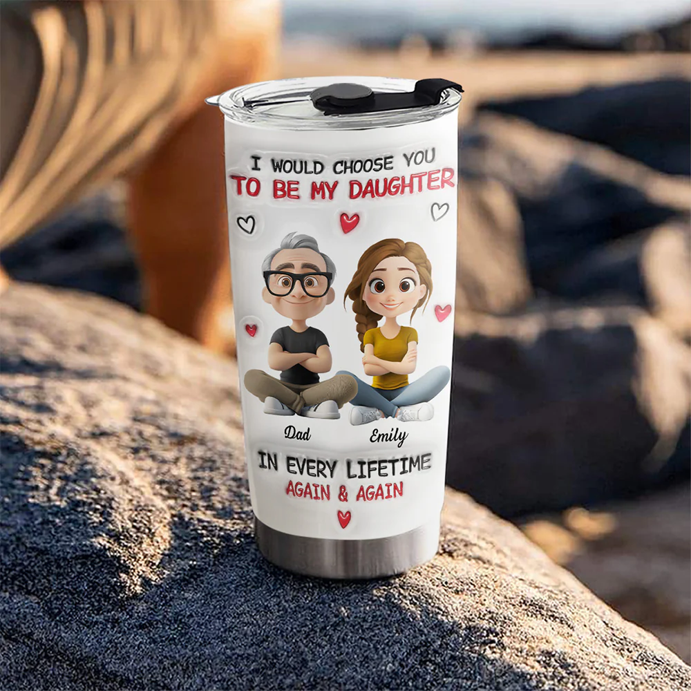 Always Choose You - Personalized Custom 3D Inflated Effect Tumbler - Image 4