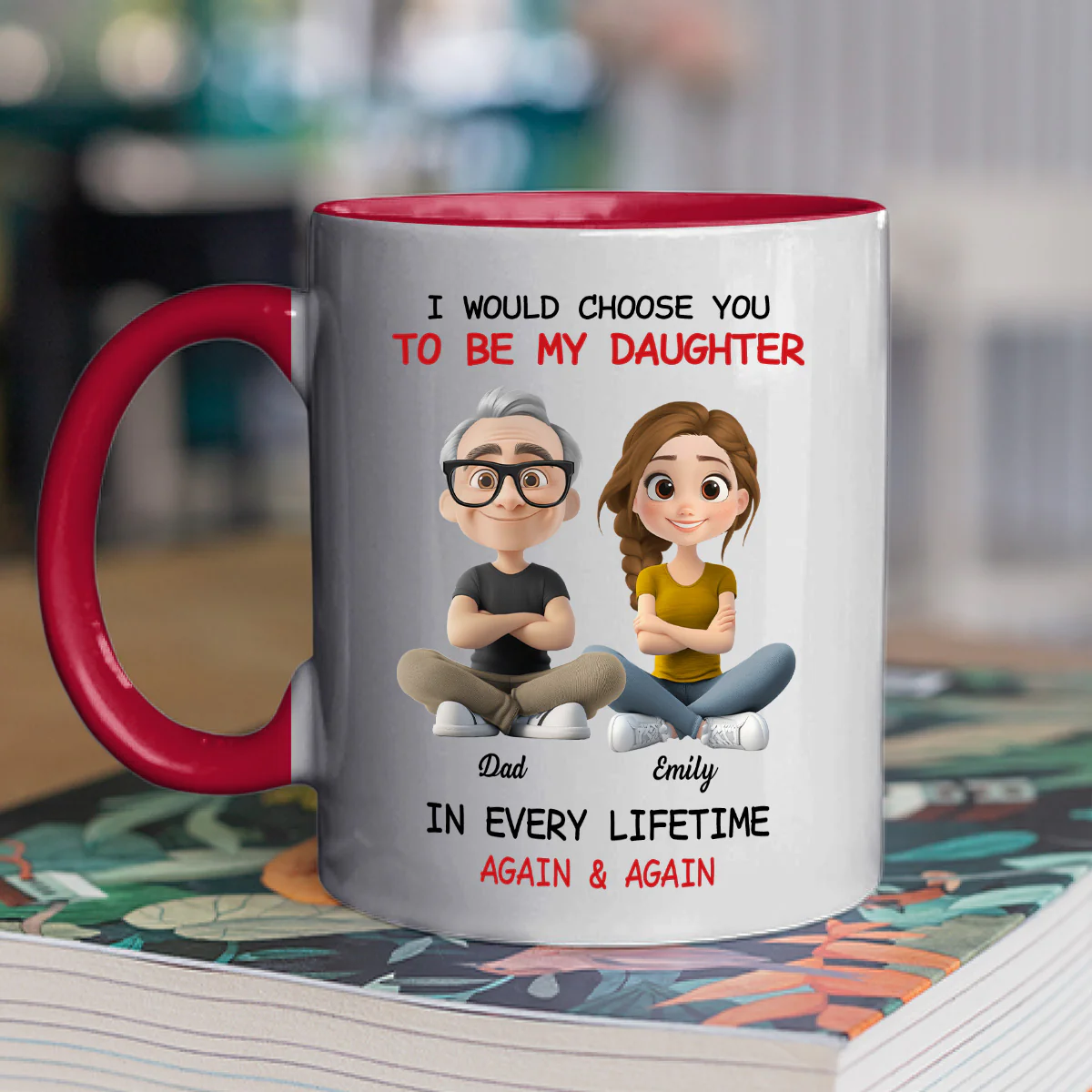 Always Choose You - Personalized Custom Accent Mug - Image 5