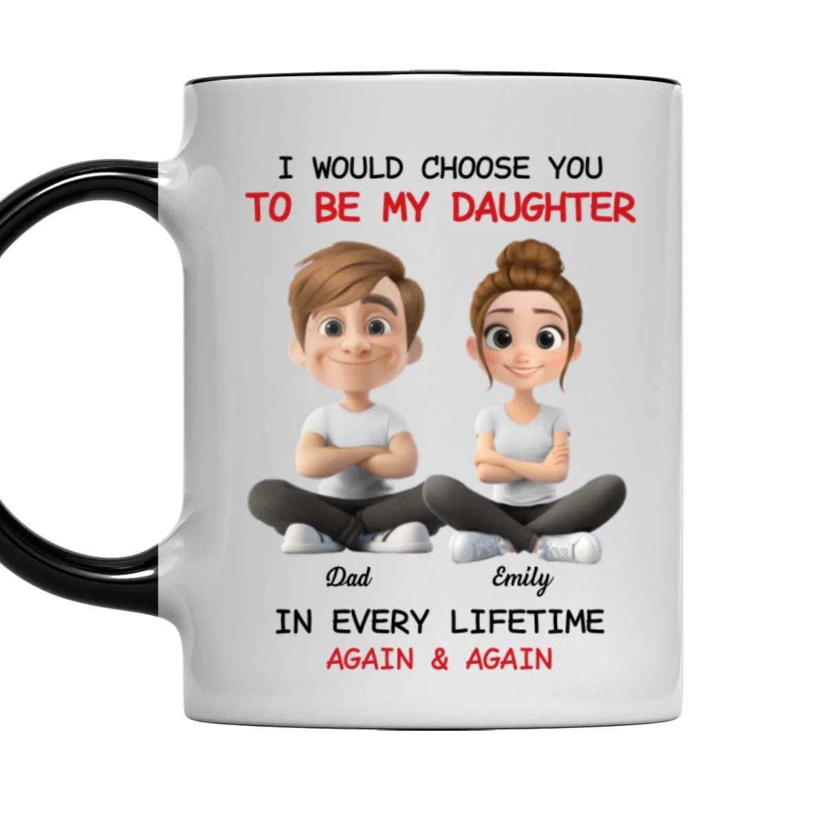 Always Choose You - Personalized Custom Accent Mug - Image 6