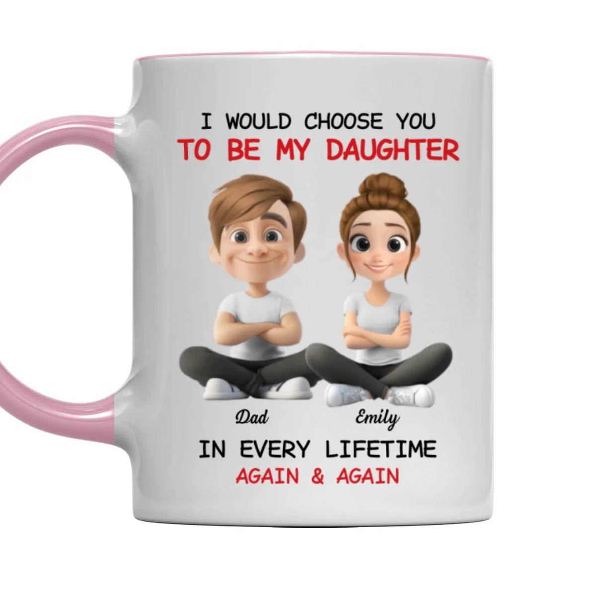 Always Choose You - Personalized Custom Accent Mug - Image 8