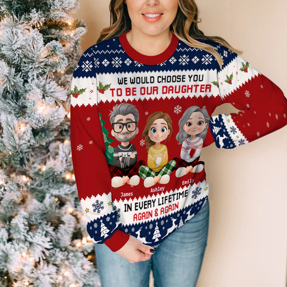Always Choose You - Personalized Custom All-Over-Print Sweatshirt - Image 2
