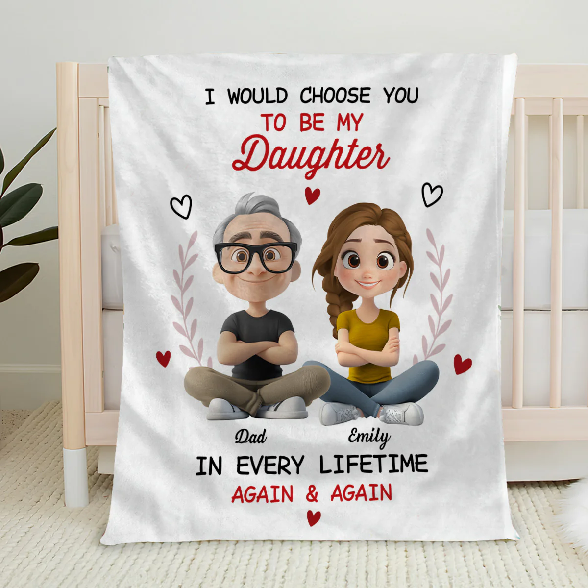 Always Choose You - Personalized Custom Fleece Blanket - Image 2