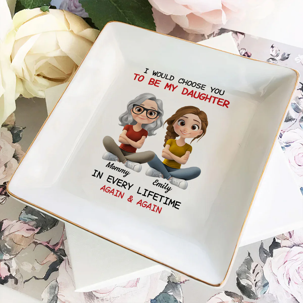 Always Choose You - Personalized Custom Jewelry Dish - Image 4