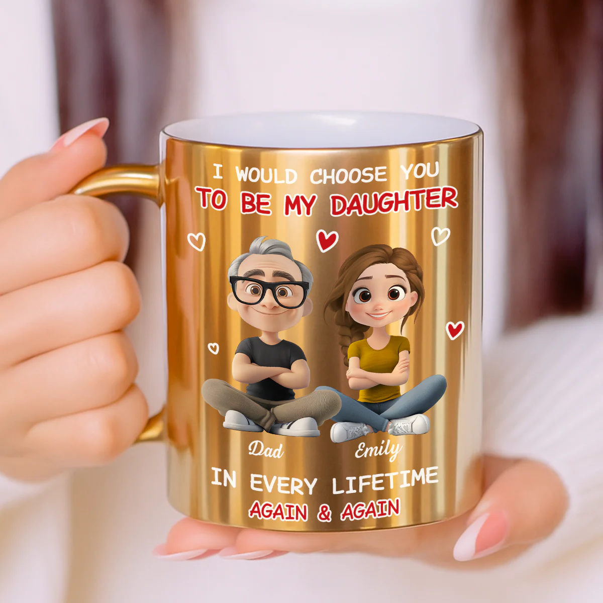 Always Choose You - Personalized Custom Metallic Mug - Image 3