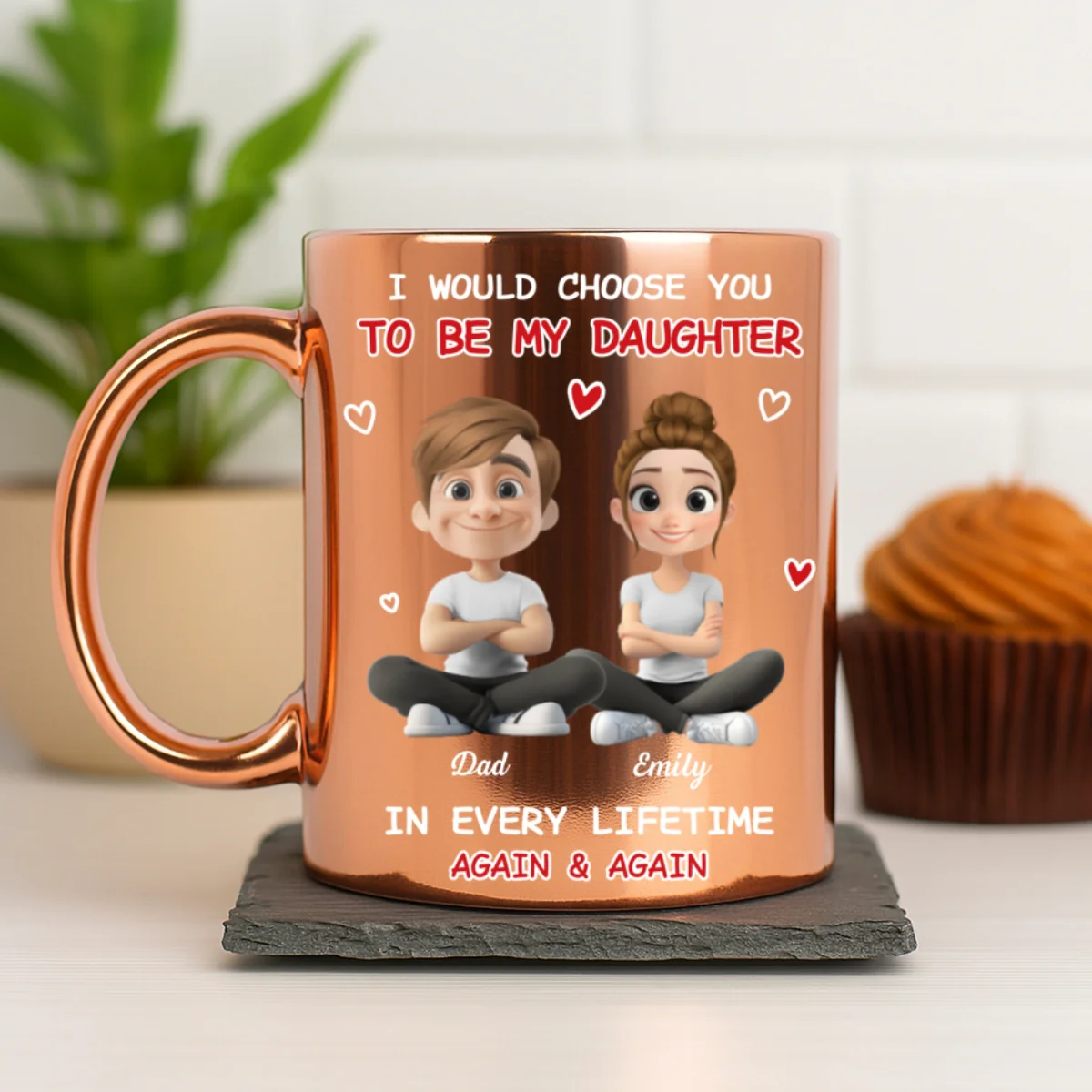 Always Choose You - Personalized Custom Metallic Mug - Image 8