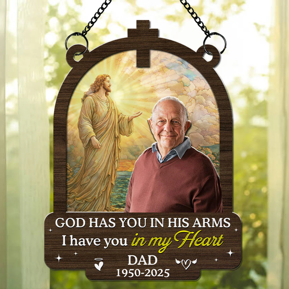 Always In My Heart - Personalized Custom Suncatcher - Image 3