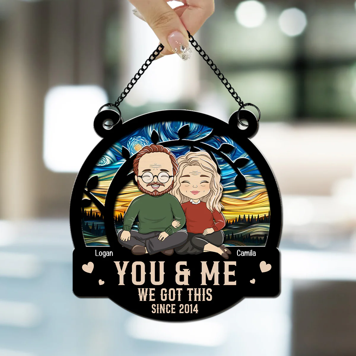 Always Love - Personalized Custom Suncatcher - Image 3