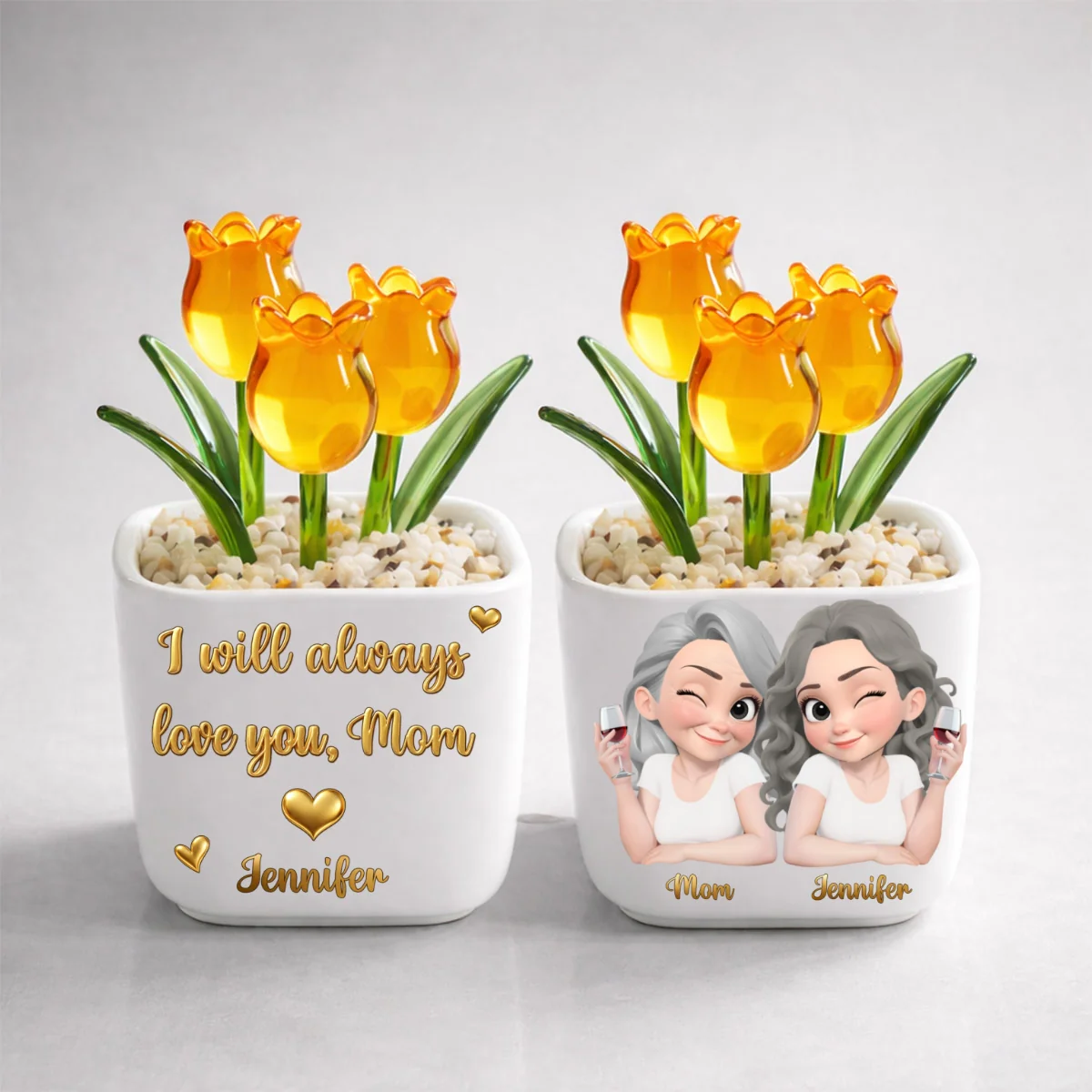 Always Love You - Personalized Custom Glass Everlasting Tulips - Image 9