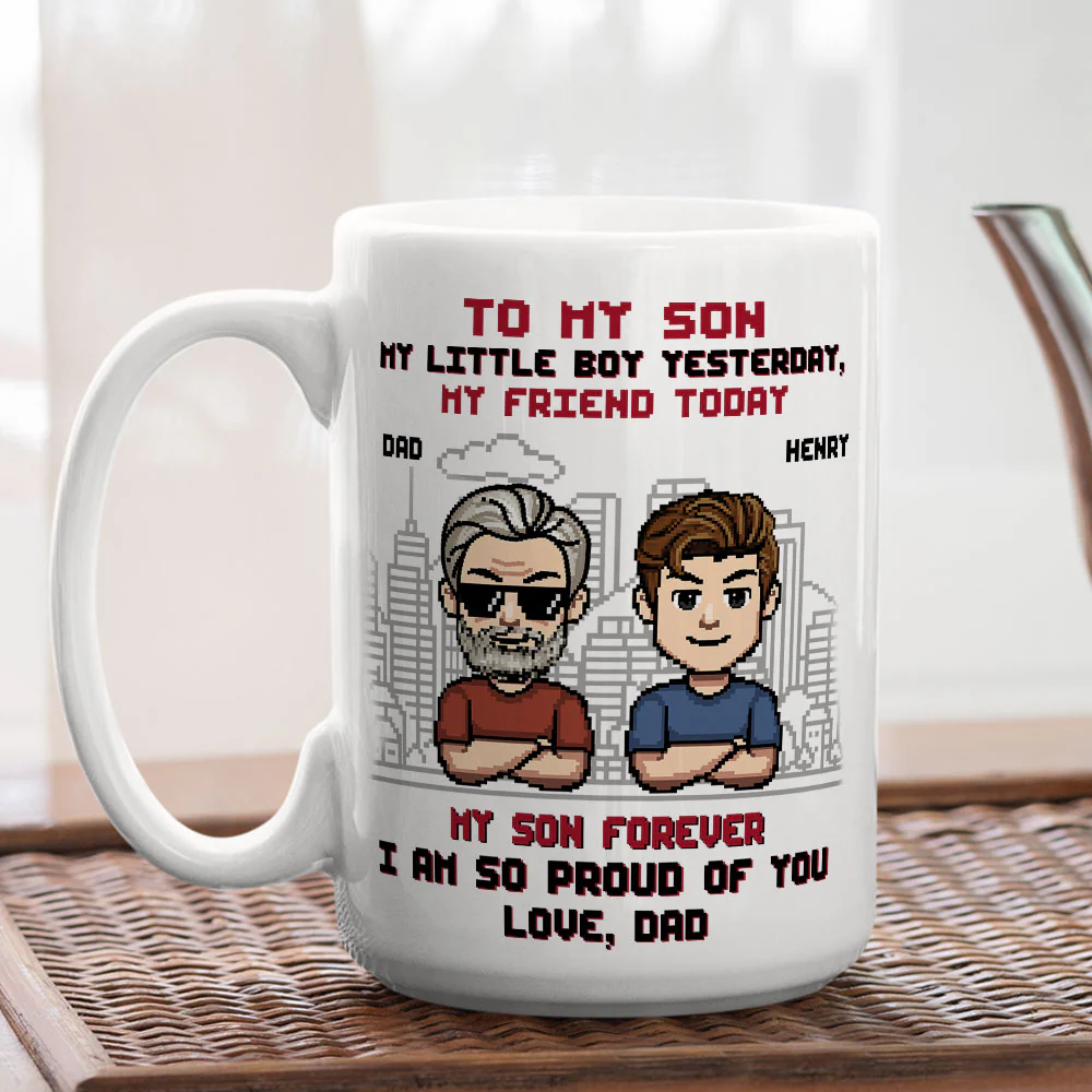 Always My Baby My Hero - Personalized Custom Coffee Mug - Image 5