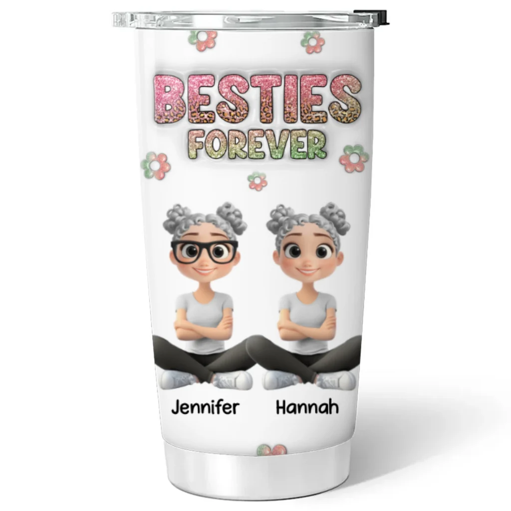Always My Bestfriend - Personalized Custom 3D Inflated Effect Tumbler - Image 5