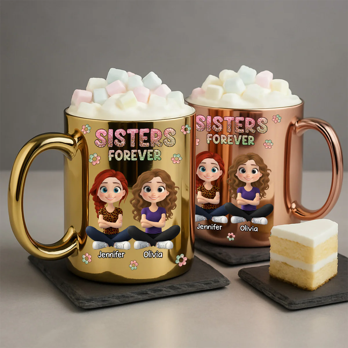 Always My Bestfriend - Personalized Custom Metallic Mug - Image 4